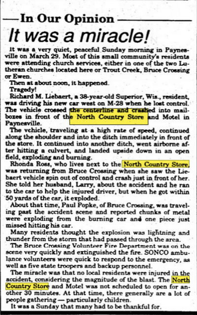 North Country Store and Motel - Apr 1998 Article (newer photo)